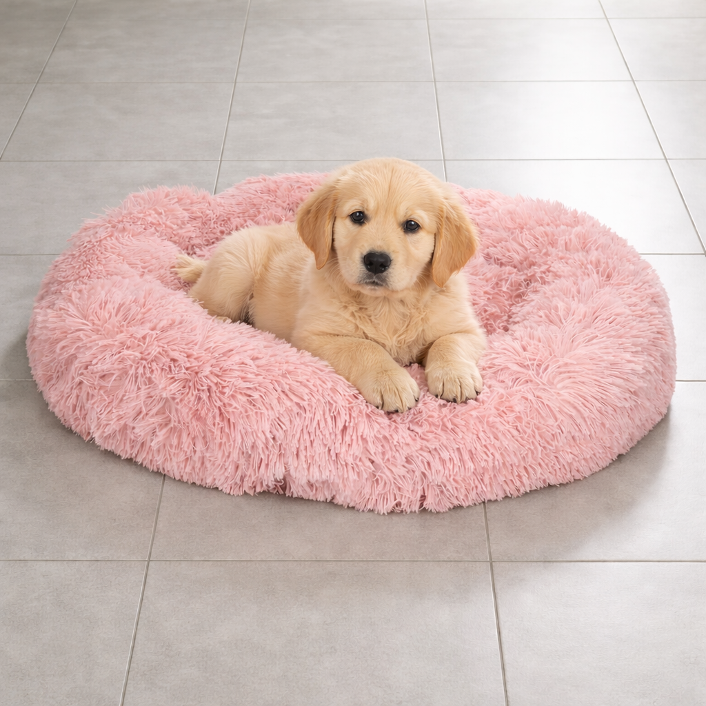 Let's Sleep Hundkorb "Donut" Rosa