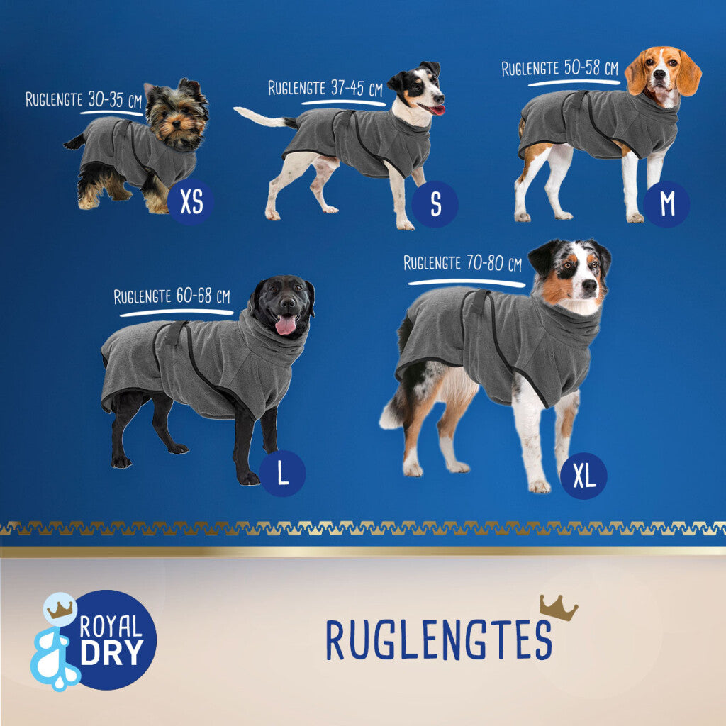 Royal Dry Bademantel für Hunde